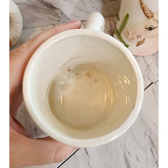 Vintage Hand-Painted Unicorn Mugs Set of 4 3D Horn Handles 70s/80s Fantasy Art - Picture 8 of 16